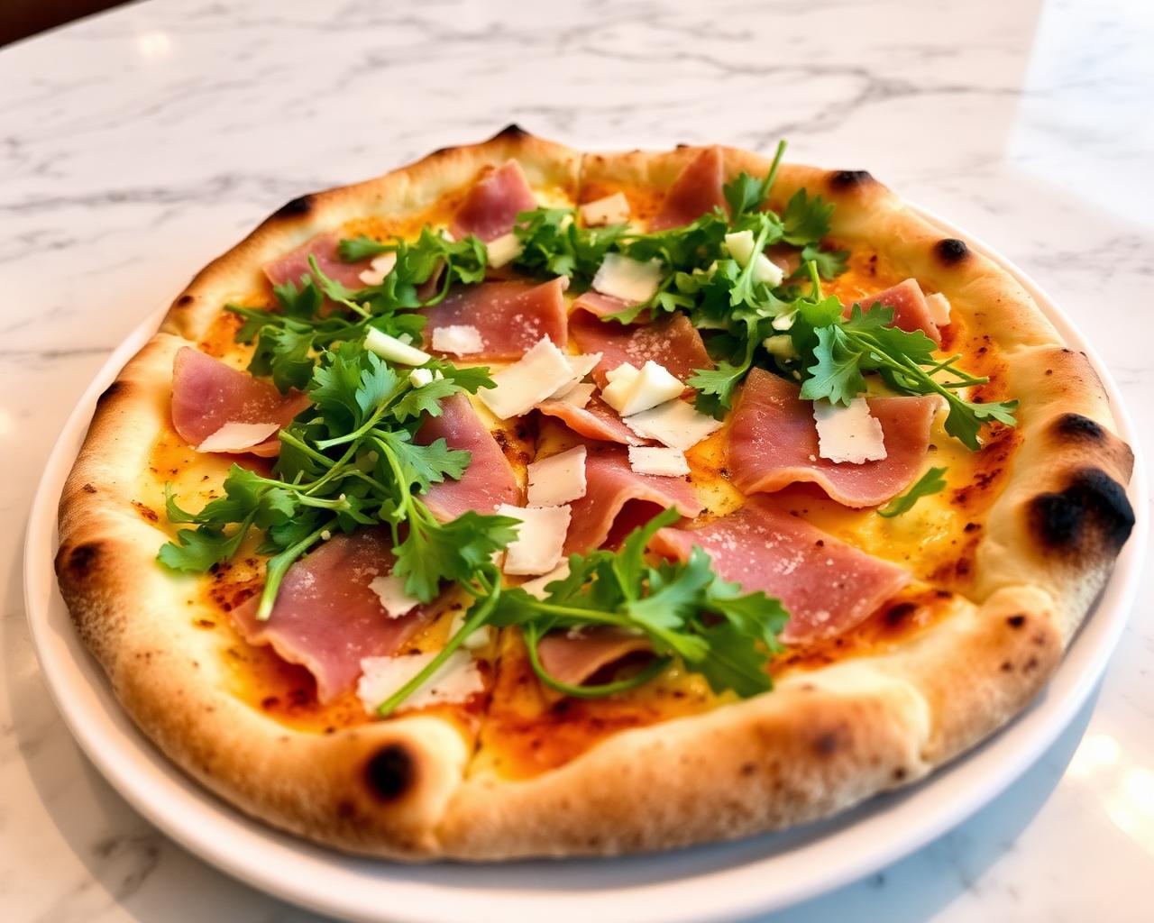 Pizza con bresaola e rucola